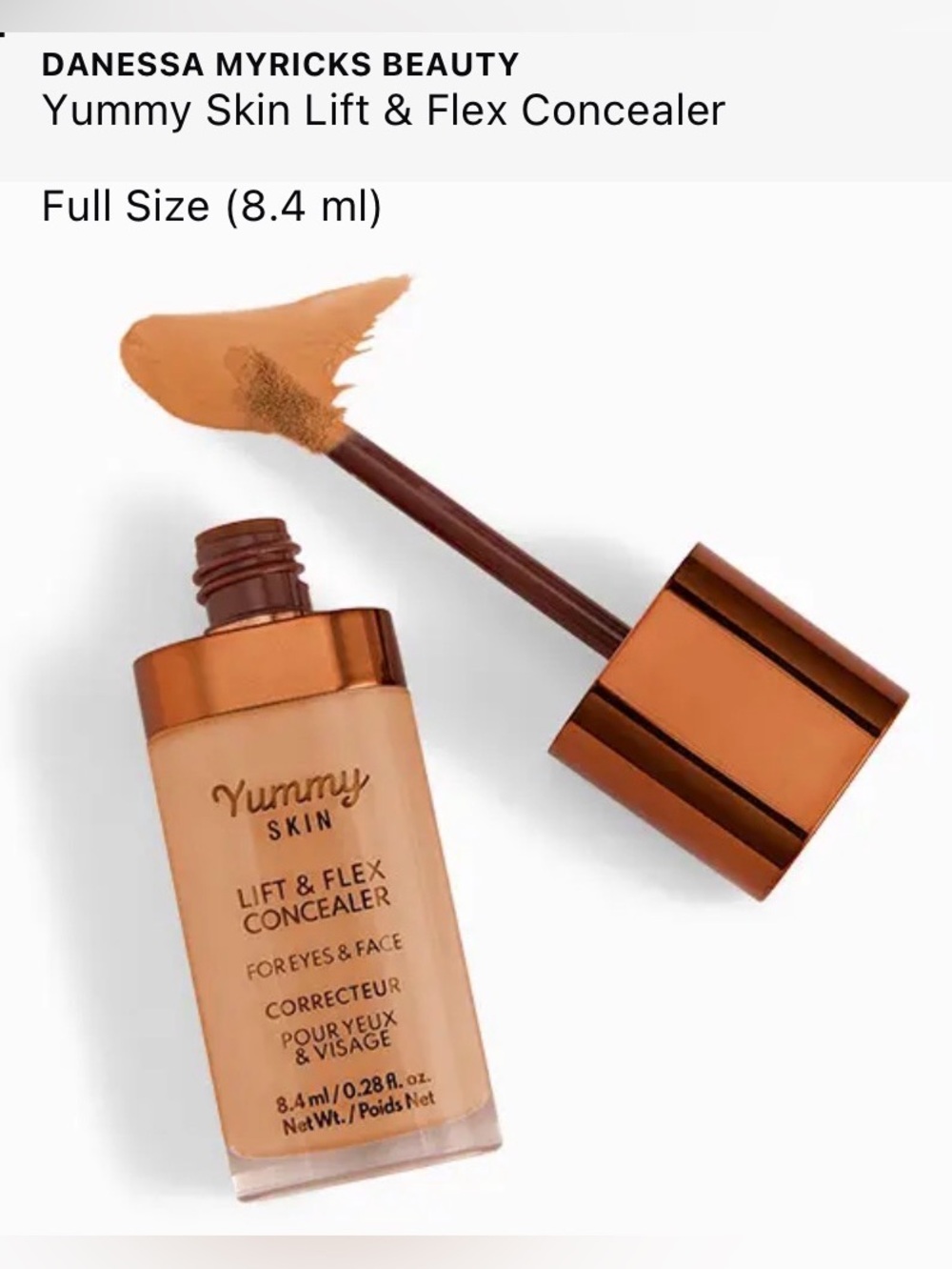 NWT Danessa Myricks Beauty Yummy Skin Lift & Flex Concealer— 6 Neutral Light/Med